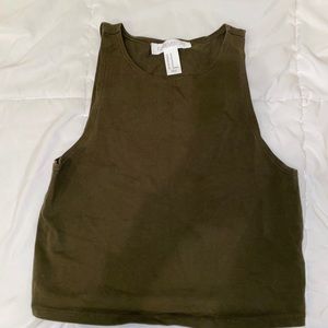 Olive Crop Top